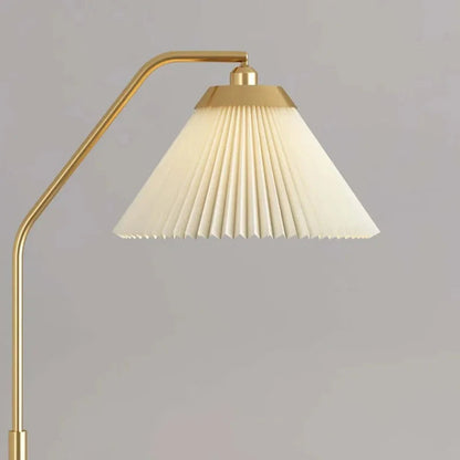 Modern Pleated Floor Lamp with Tray