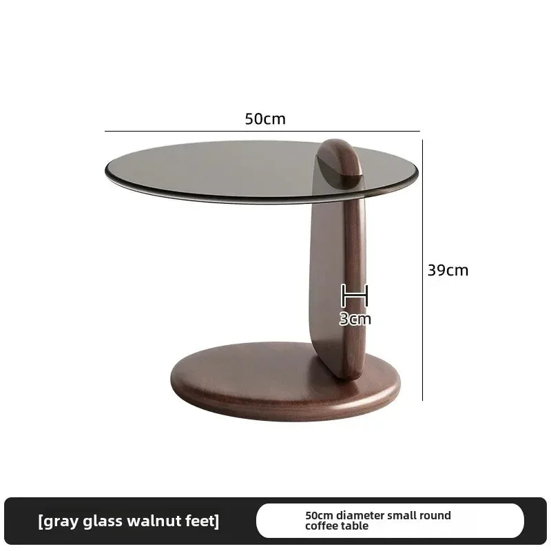 Modern Round Glass Coffee Table