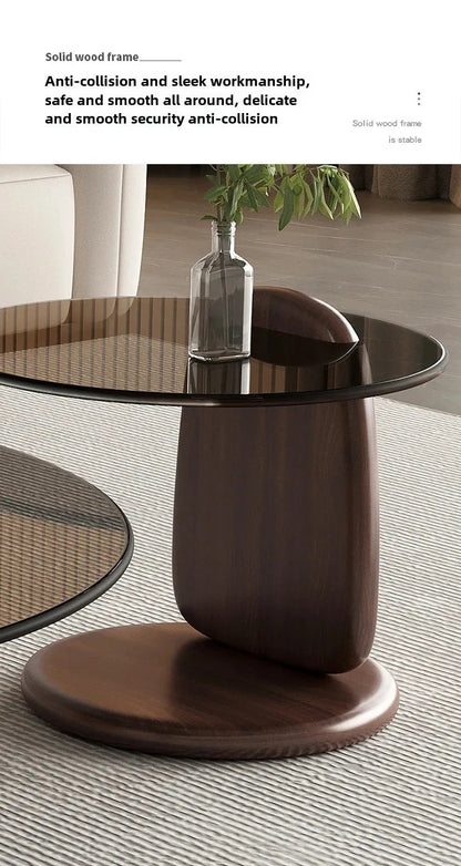 Modern Round Glass Coffee Table