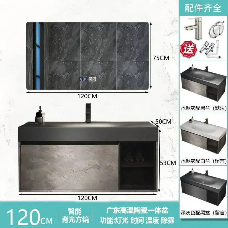 Modern Smart Mirror Cabinet & Sink