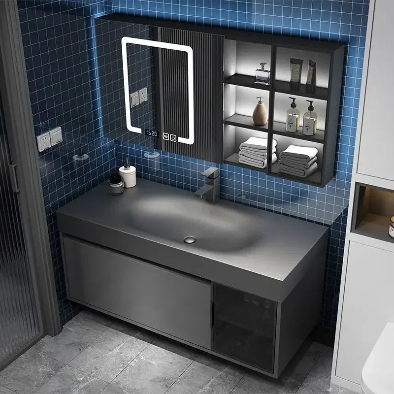 Modern Smart Mirror Cabinet & Sink