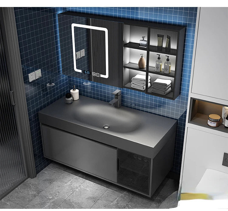 Modern Smart Mirror Cabinet & Sink