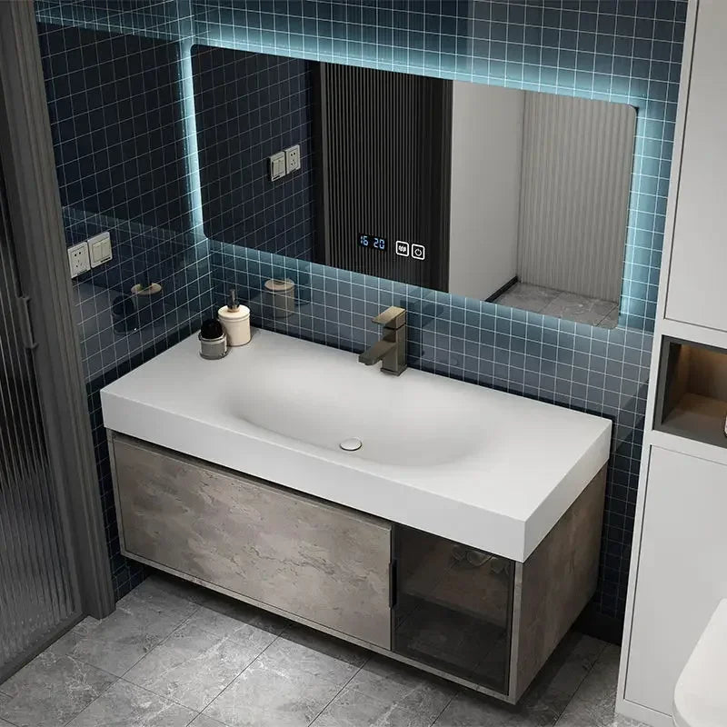 Modern Smart Mirror Cabinet & Sink