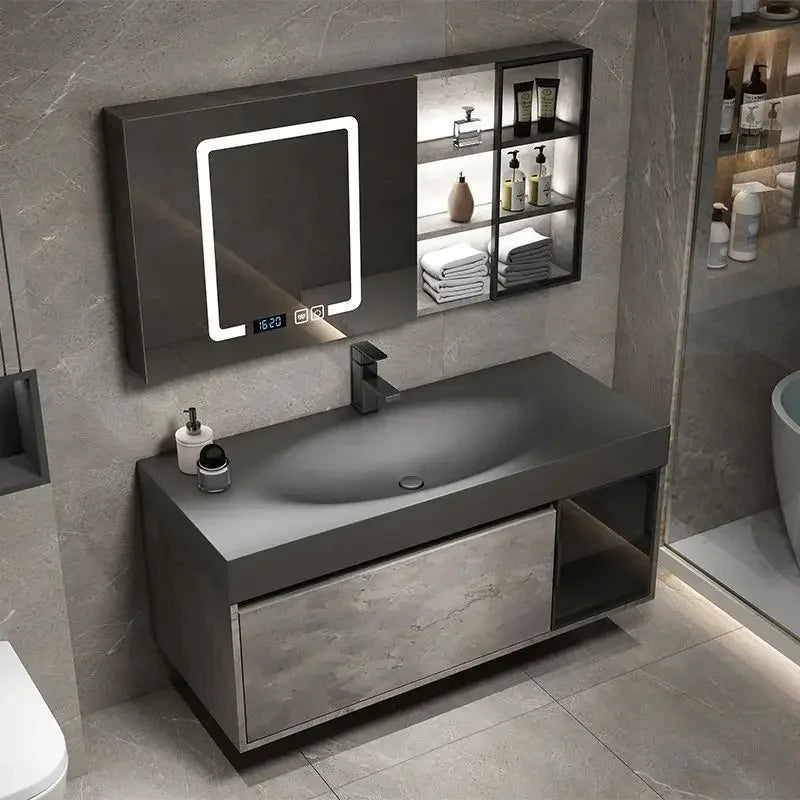 Modern Smart Mirror Cabinet & Sink