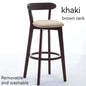 Modern Solid Wood Bar Stools