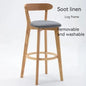 Modern Solid Wood Bar Stools