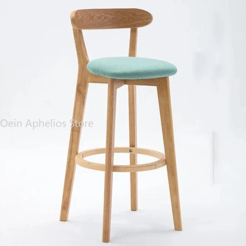 Modern Solid Wood Bar Stools