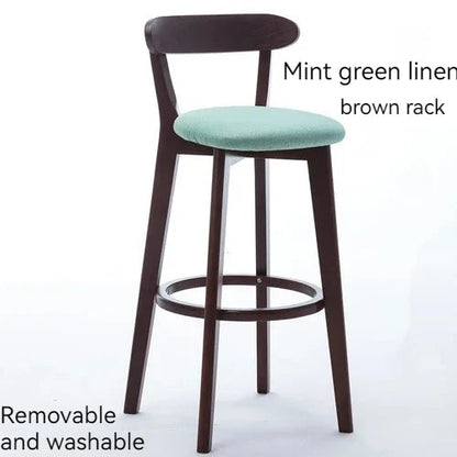 Modern Solid Wood Bar Stools