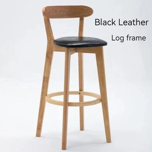 Modern Solid Wood Bar Stools