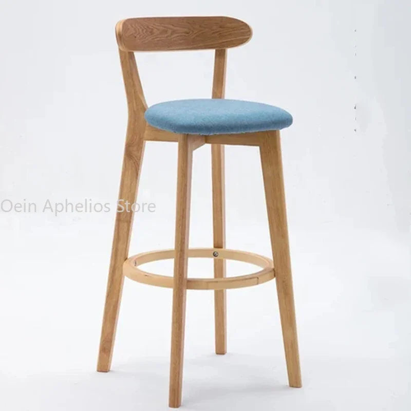 Modern Solid Wood Bar Stools