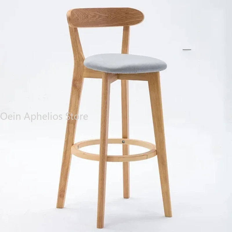 Modern Solid Wood Bar Stools