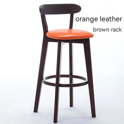 Modern Solid Wood Bar Stools