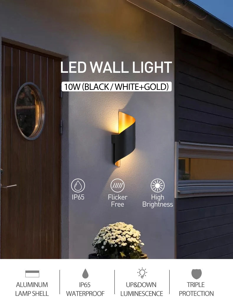 Modern Spiral LED Wall Lamp