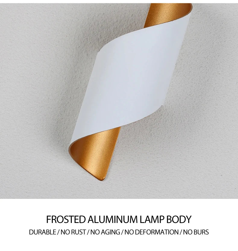 Modern Spiral LED Wall Lamp