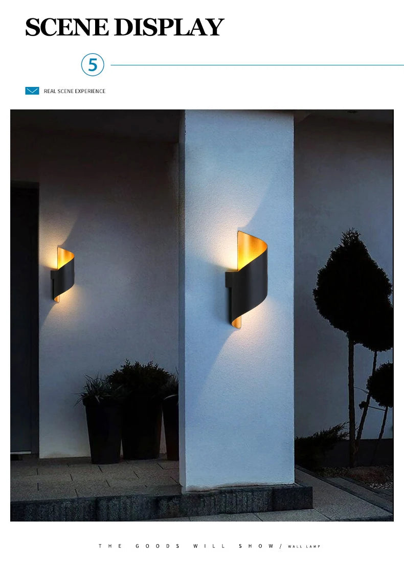 Modern Spiral LED Wall Lamp