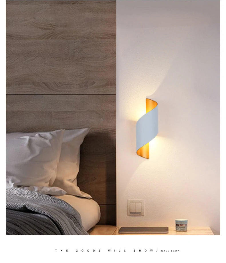 Modern Spiral LED Wall Lamp