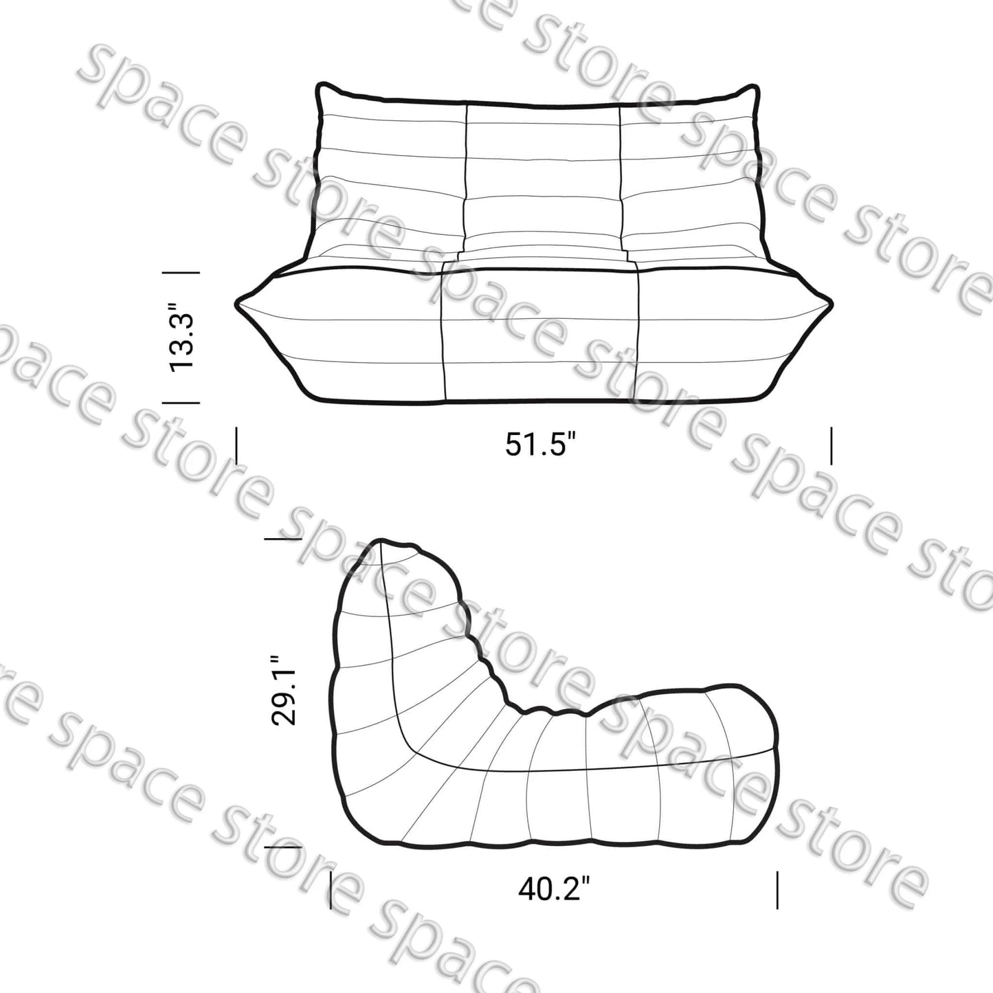 Modern Synthetic Leather Single Sofa