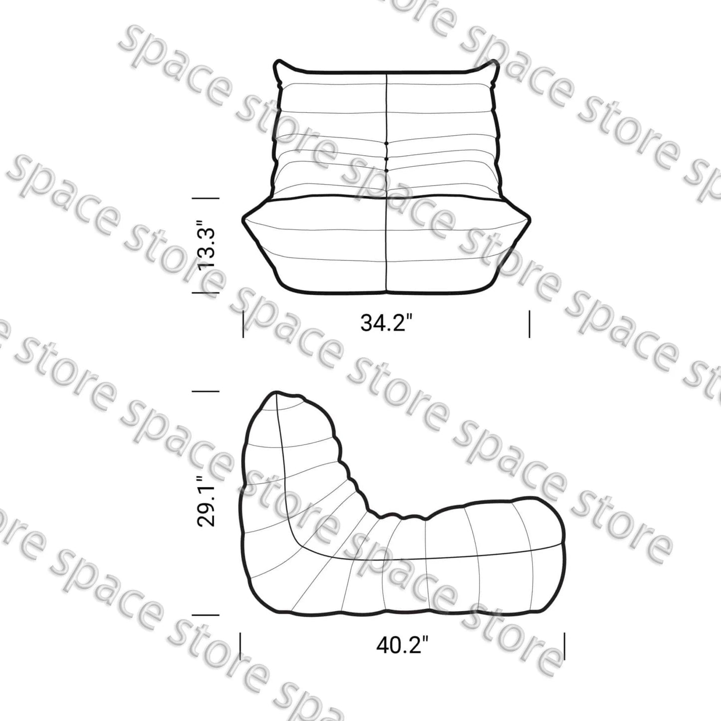 Modern Synthetic Leather Single Sofa