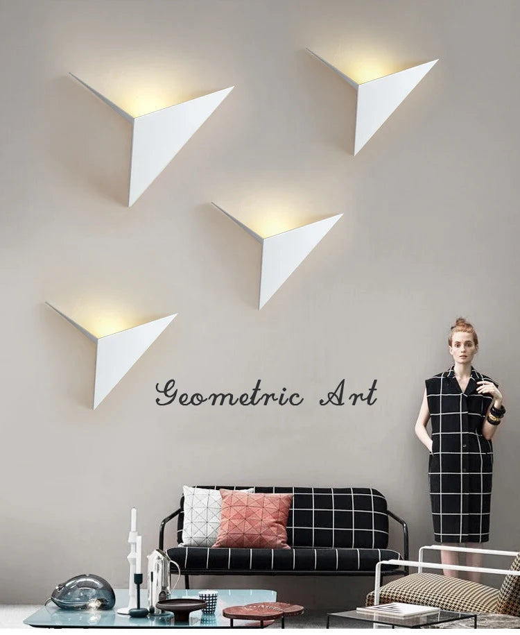 Modern Triangle LED Wall Sconce