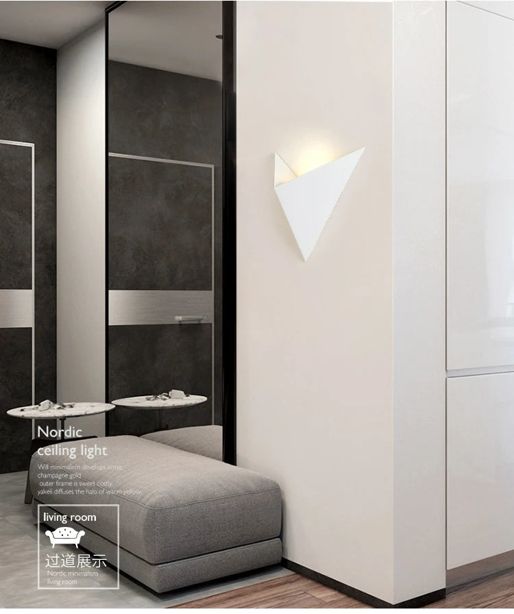 Modern Triangle LED Wall Sconce