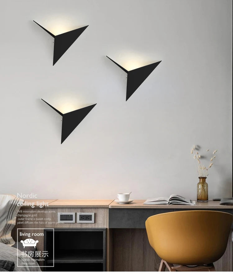 Modern Triangle LED Wall Sconce