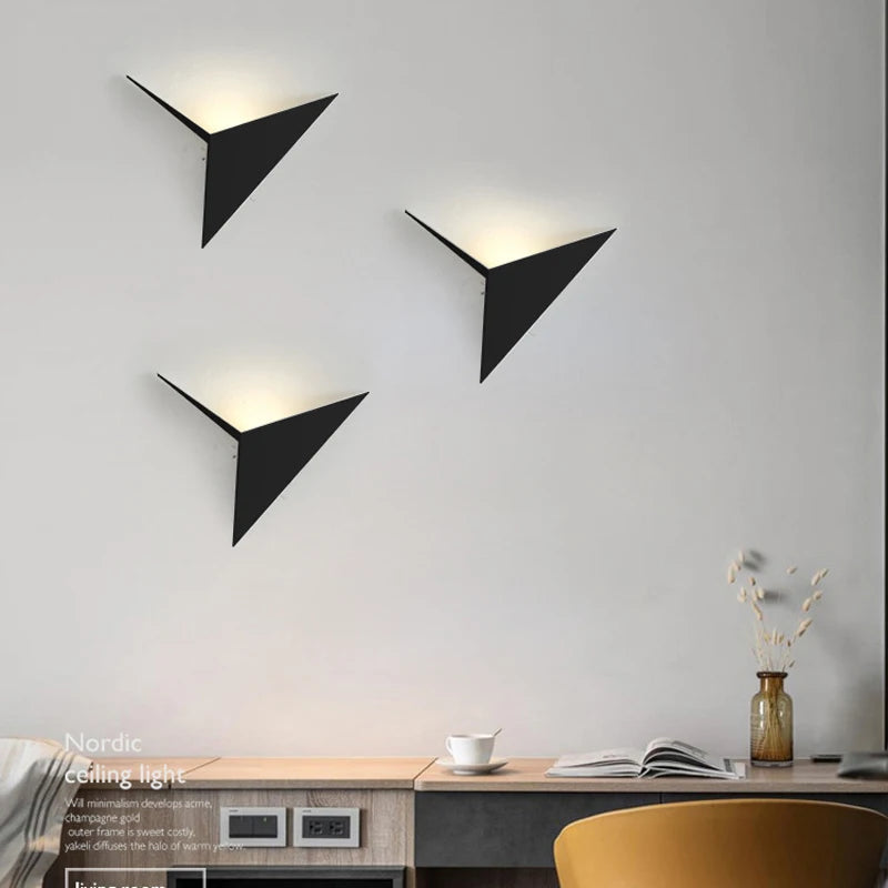 Modern Triangle LED Wall Sconce