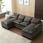 Modern U-Shaped Chenille Sectional Sofa