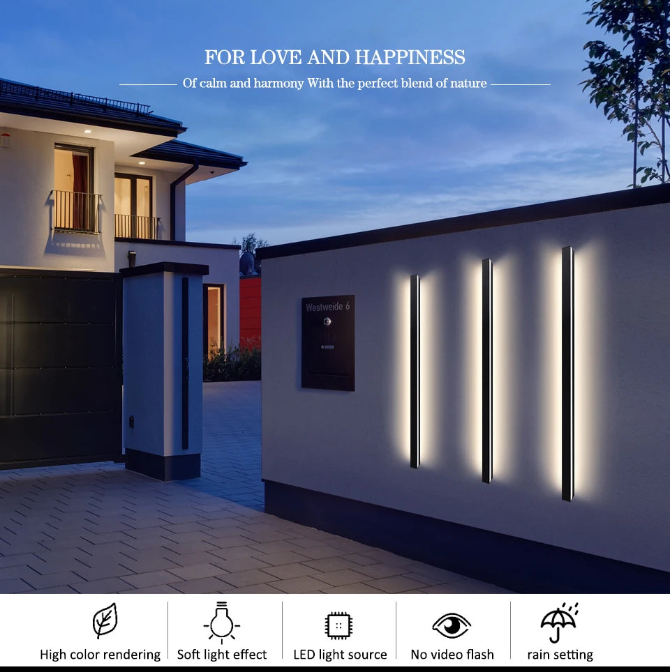 Modern Waterproof LED Wall Light