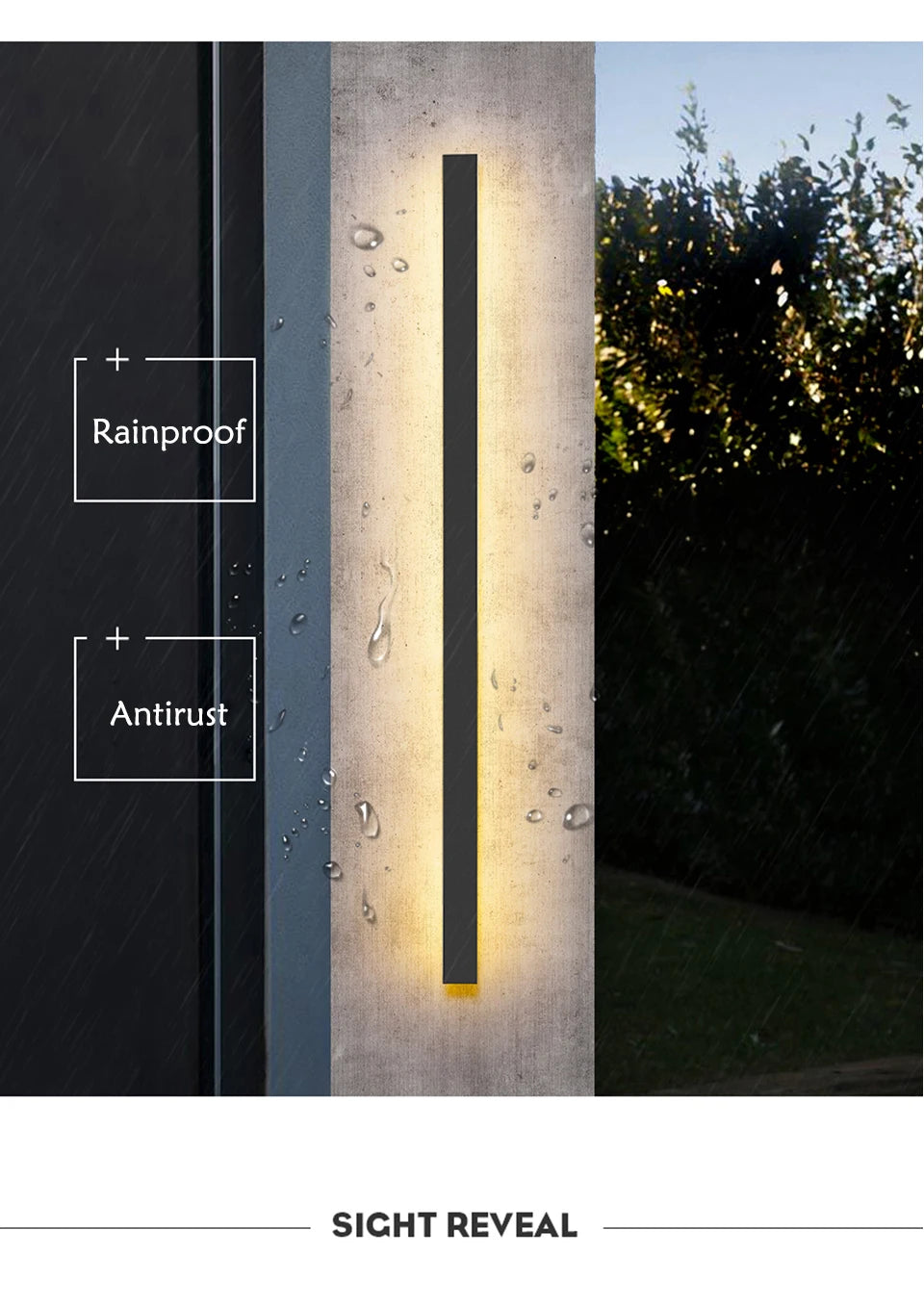 Modern Waterproof LED Wall Light