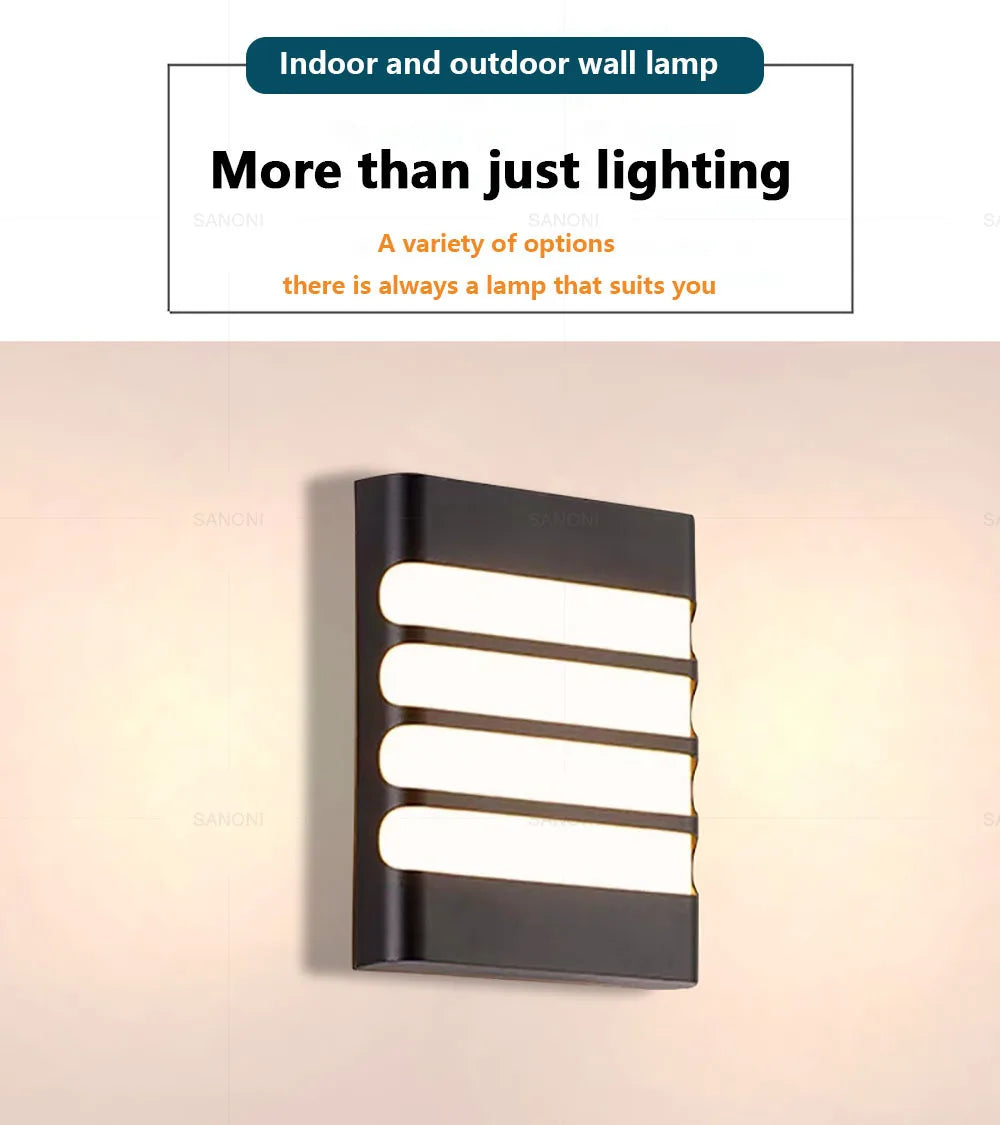 Modern Waterproof LED Wall Sconce