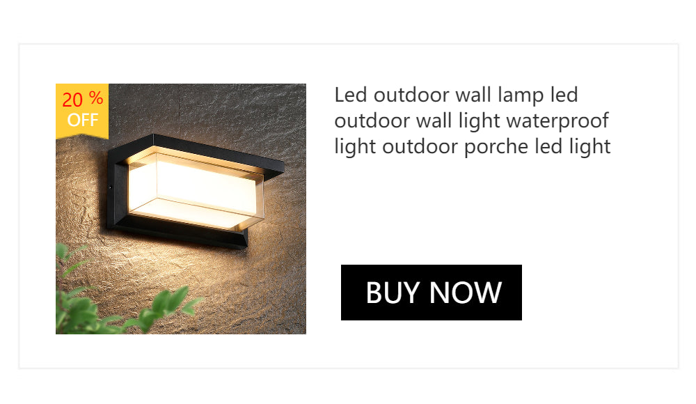 Modern Waterproof Outdoor Wall Light