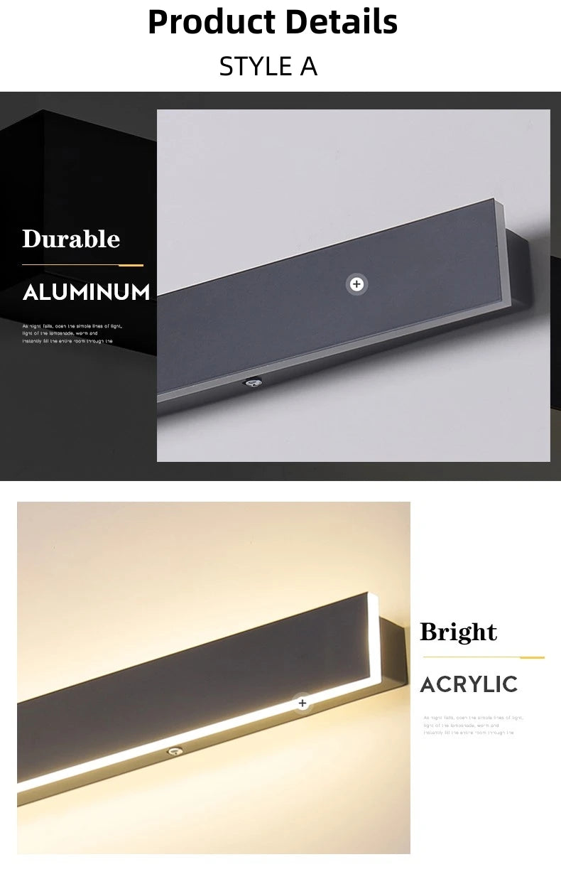 Modern Waterproof Outdoor Wall Light