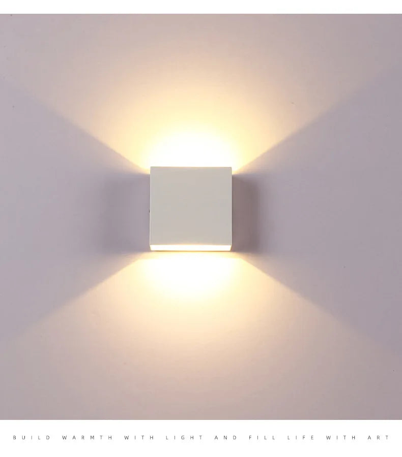 Modern White LED Wall Sconce