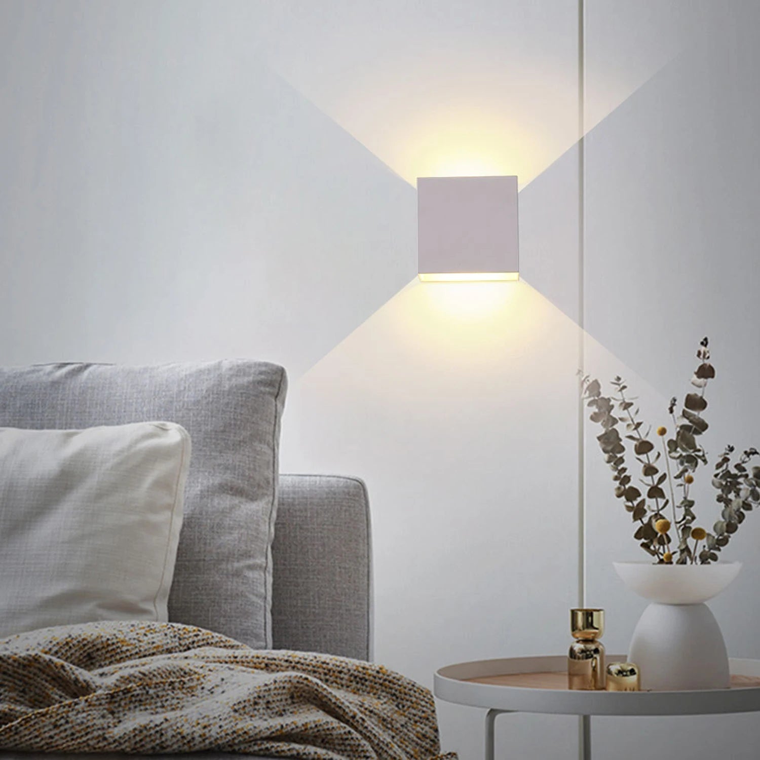 Modern White LED Wall Sconce