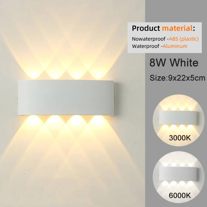 Modern White LED Wall Sconces