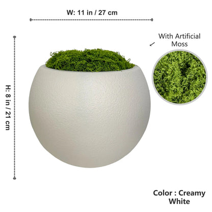 Modern White Plastic Plant Pot