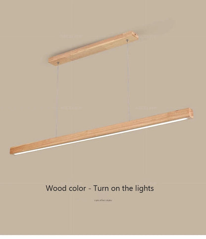 Modern Wood LED Pendant Chandelier