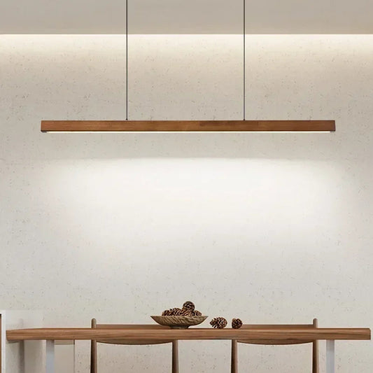 Modern Wood LED Pendant Chandelier