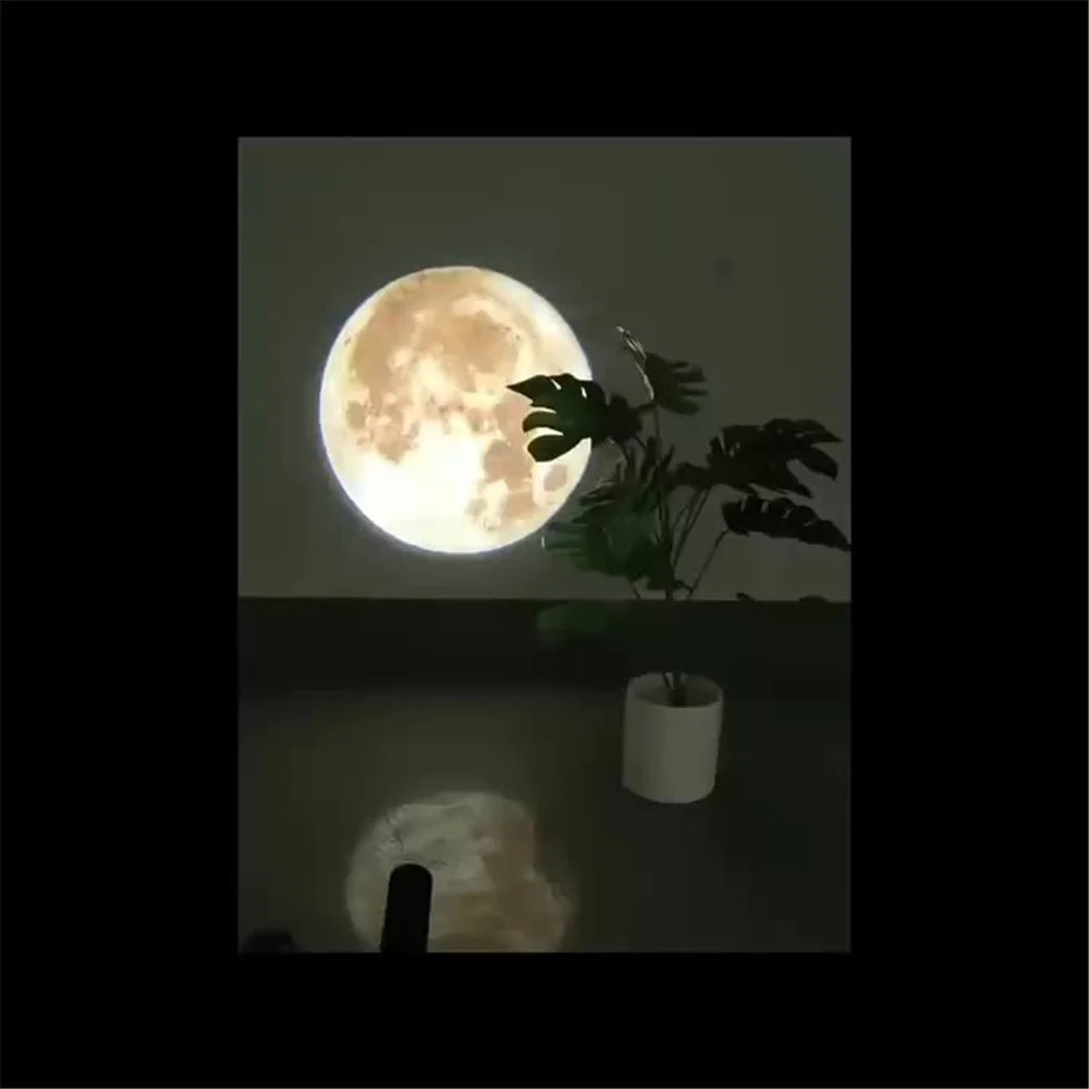 Moon Earth Projector Night Light Lamp