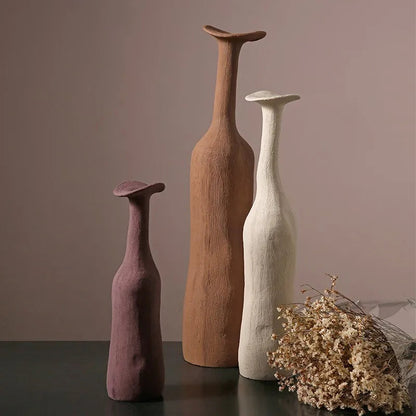 Morandi Ceramic Vase for Modern Decor