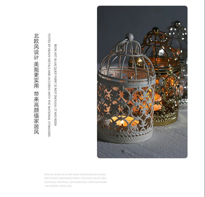 Moroccan Lantern Candle Holder - Metal