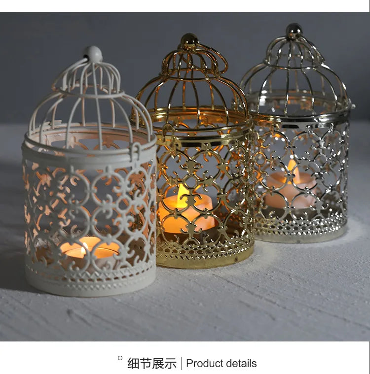 Moroccan Lantern Candle Holder - Metal