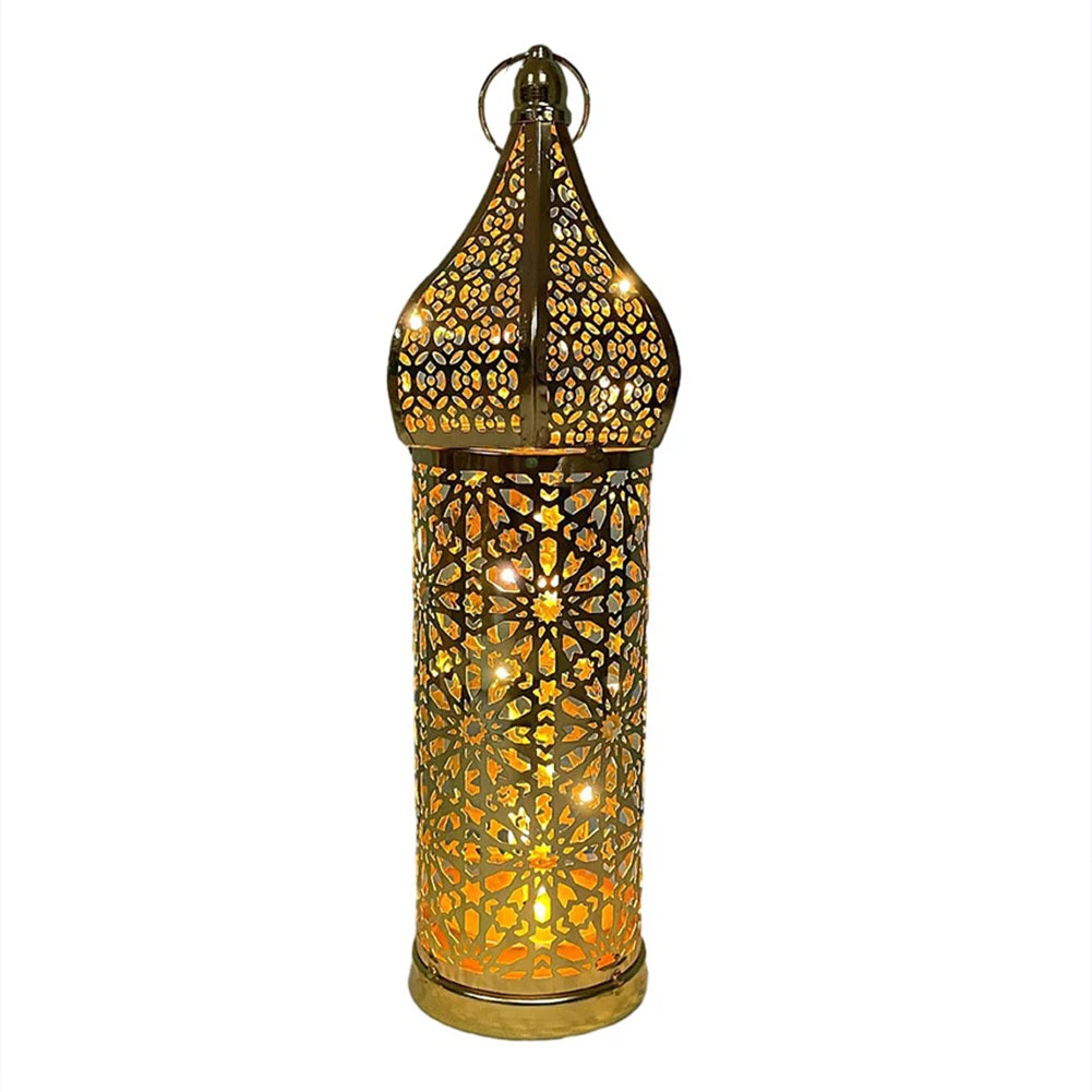 Moroccan Solar Iron Hanging Lantern