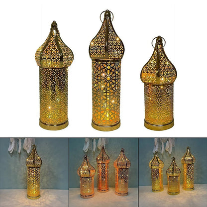 Moroccan Solar Iron Hanging Lantern