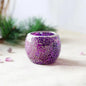 Mosaic Glass Tealight Candlestick