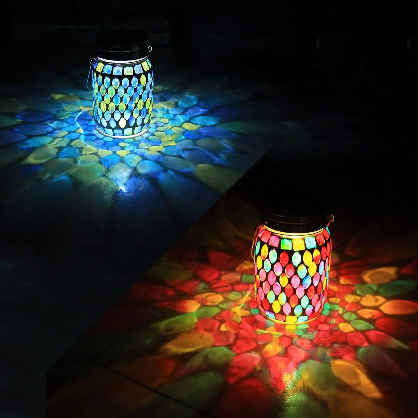 Mosaic Solar Lantern Garden Light