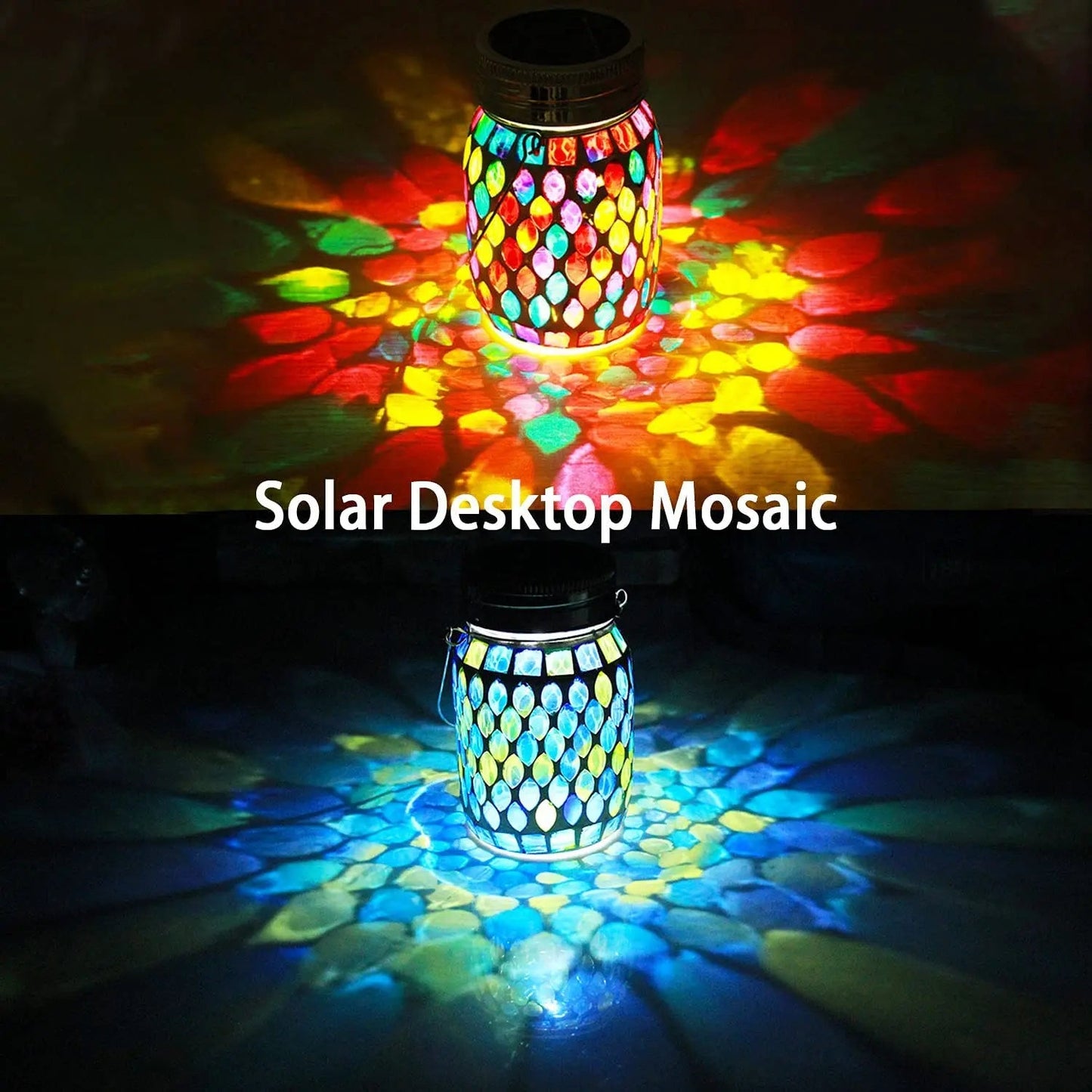 Mosaic Solar Lantern Garden Light