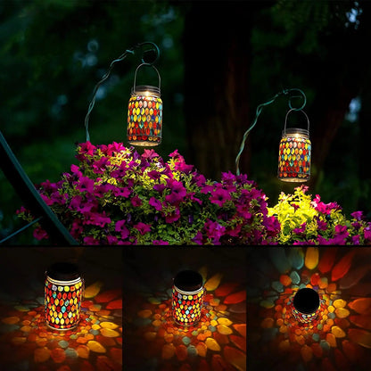 Mosaic Solar Lantern Garden Light