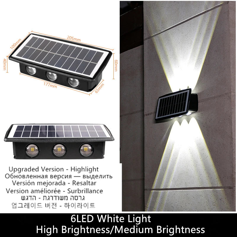 Motion Sensor Solar Wall Light