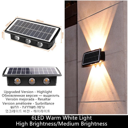 Motion Sensor Solar Wall Light